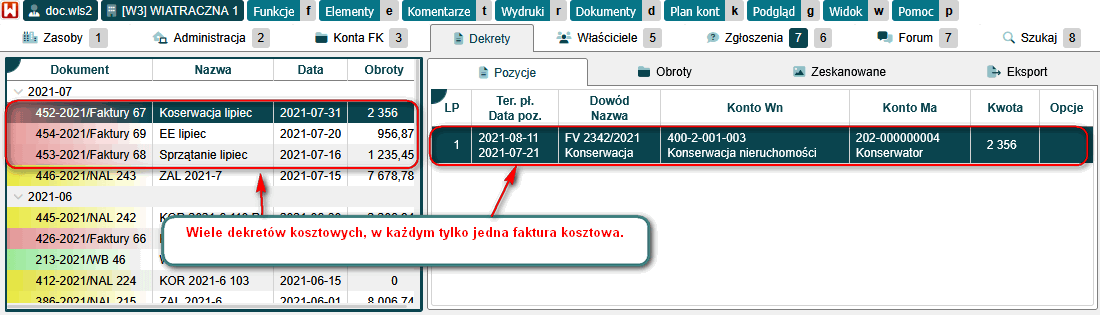 Księgowanie kosztów